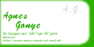 agnes gonye business card